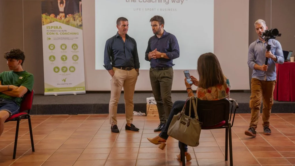 Matteo Rizzo durante un corso di formazione in aula