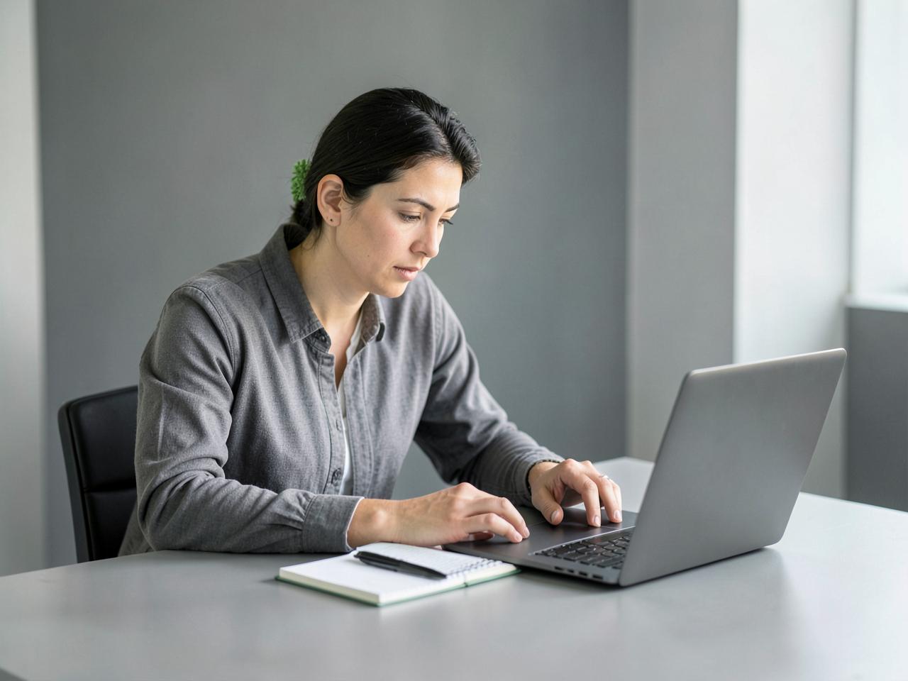 Professionista al lavoro alla scrivania